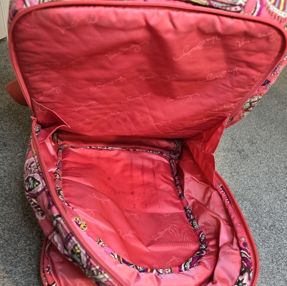 Vera Bradley Pink Paisley Backpack Boho Country Chic Girlhoodcore - Picture 8 of 10